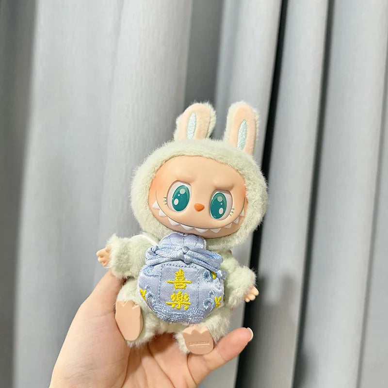 π Pumpkin Outfit Set β Clothes for 17cm Labubu & 10cm Idol Dolls π§‘