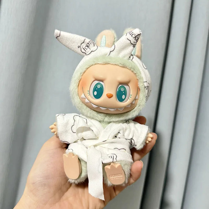 π Pumpkin Outfit Set β Clothes for 17cm Labubu & 10cm Idol Dolls π§‘