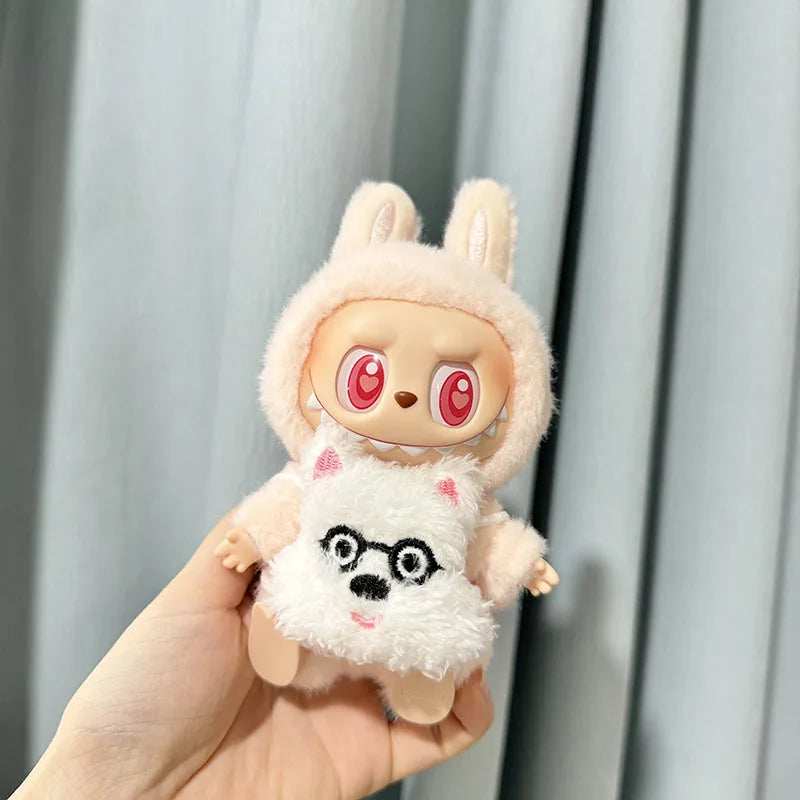 π Pumpkin Outfit Set β Clothes for 17cm Labubu & 10cm Idol Dolls π§‘